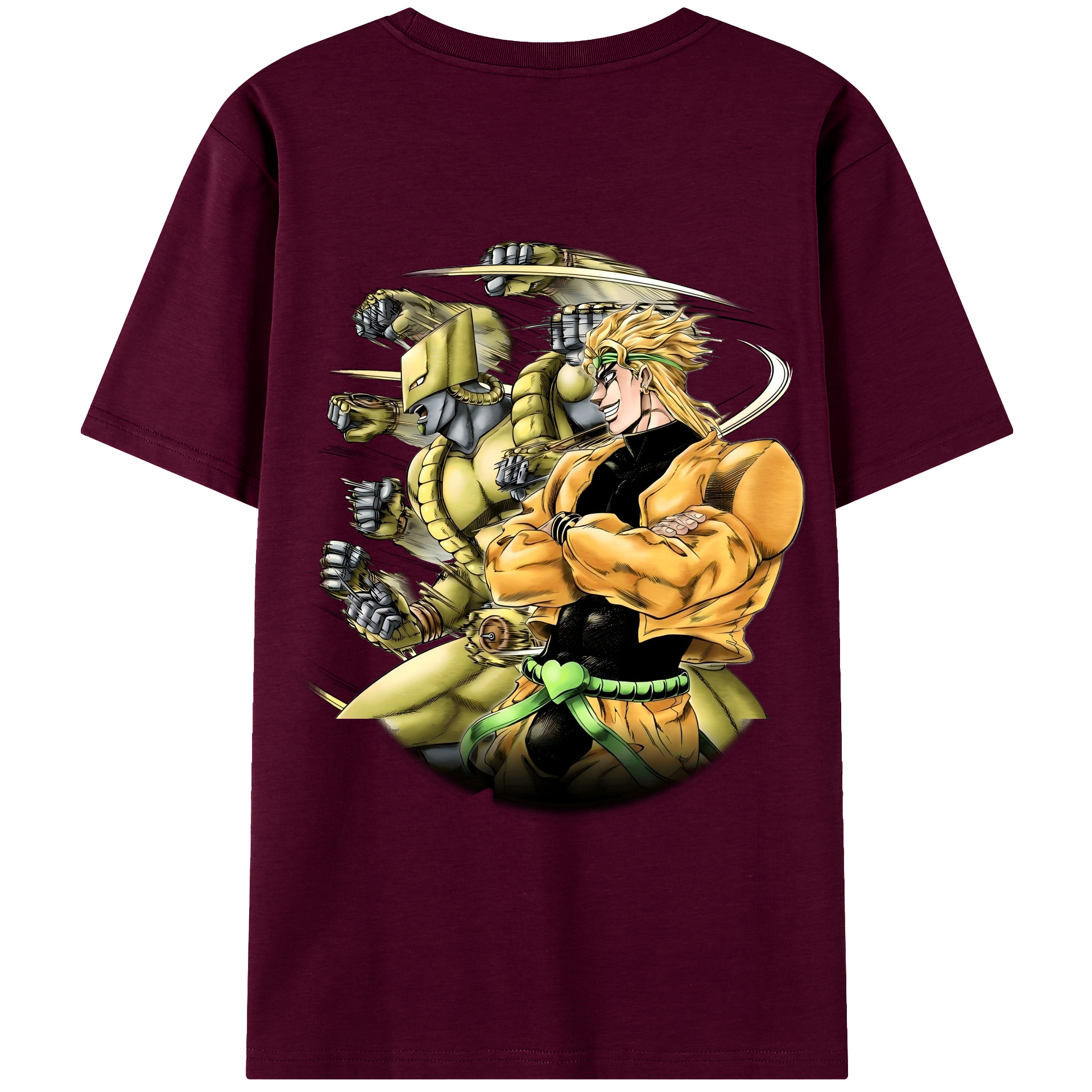 （画像用） ジョジョの奇妙な冒険 ディオ?ブランドー JoJo's Bizarre Adventure Dio Brando レディース半袖Tシャツ(バックプリント)